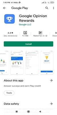 Google Opinion Rewards – Dollar Earn Apk Without Investment