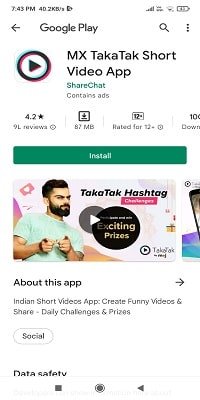 Max Takatak App – video banakar paise kamane wala app
