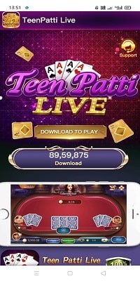 Teenpatti Live - तीन पत्ती रियल कैश गेम paytm Cash