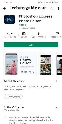 Adobe Photoshop Express App – Photo Banane Wala App Download और Photoshop Me Photo Edit Kaise Kare