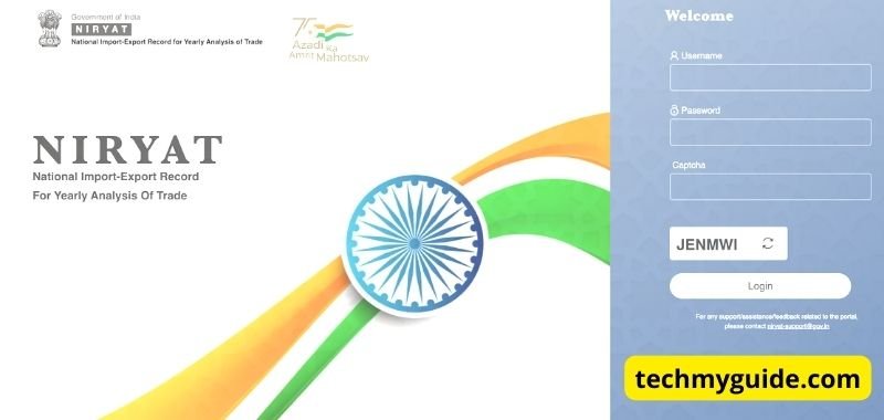 Niryat Portal Official Website - निर्यात पोर्टल वेबसाइट login