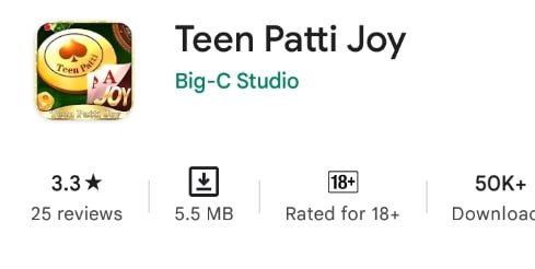 Teen Patti Joy - तीन पत्ती रम्मी रियल कैश 100