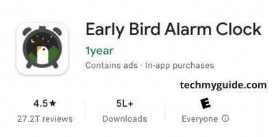 Early Bird Alarm Clock - Best alarm app for students