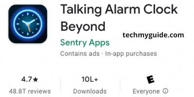 Talking Alarm Clock Beyond - Best free alarm app for heavy sleepers