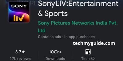 Sony Liv App - Sony Apps Match Dekhne Wala