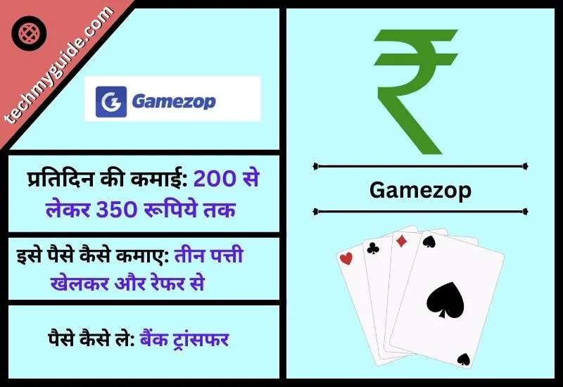 Gamezop - तीन पत्ती रियल कैश गेम Online