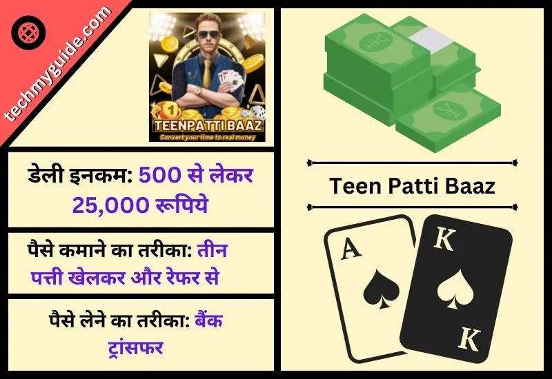 Teen Patti Baaz - तीन पत्ती पैसे वाला गेम