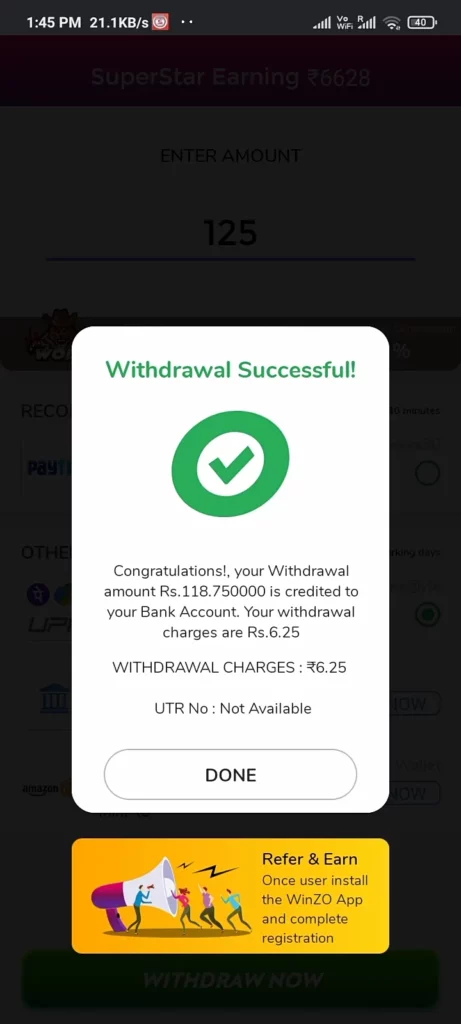 Winzo App Refer And Earn Ka Paisa Nikalne Ka Proces