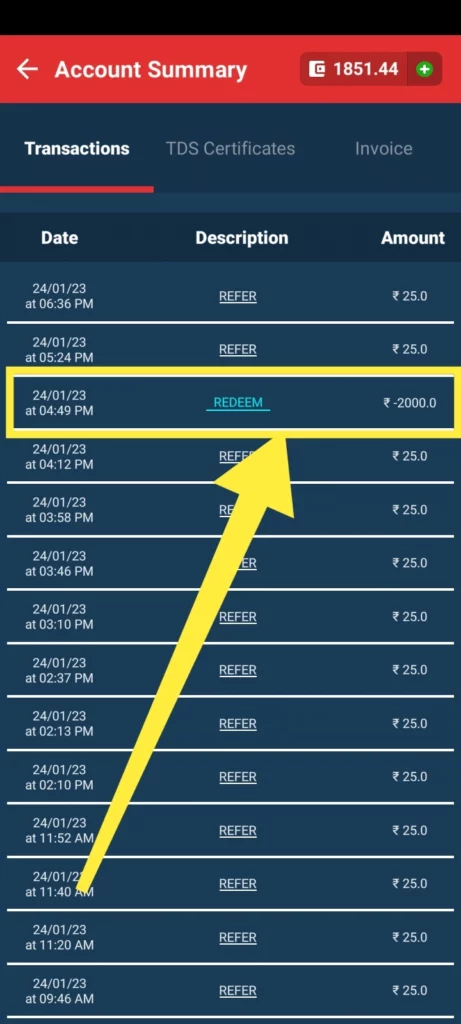 Big Cash Earning App Income Proof