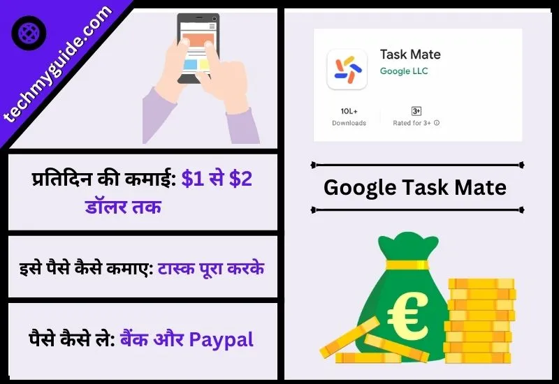 गूगल टास्क मेट ऐप (Google Task Mate App) – Free Mein Paise Kamane Wala App Real