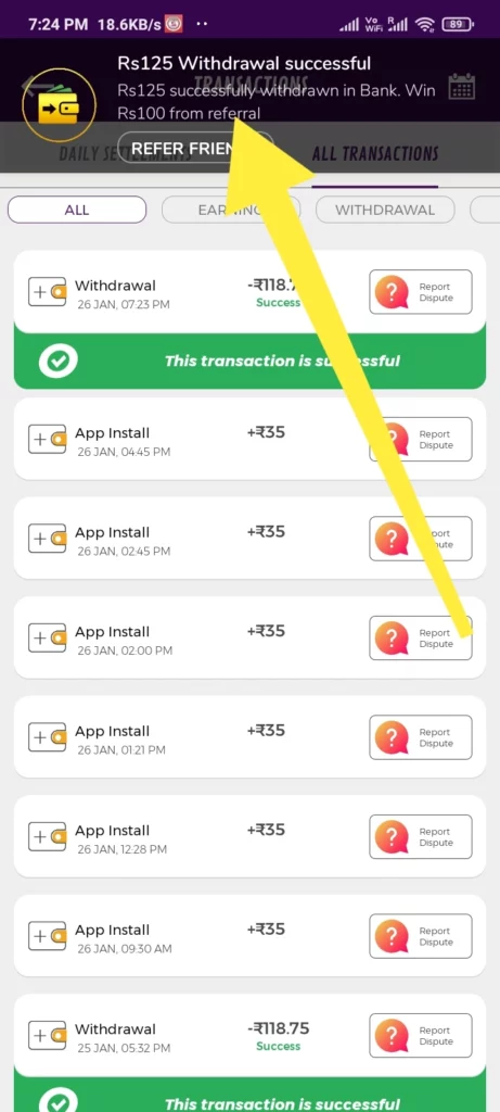Winzo Withdrawal Proof 2023